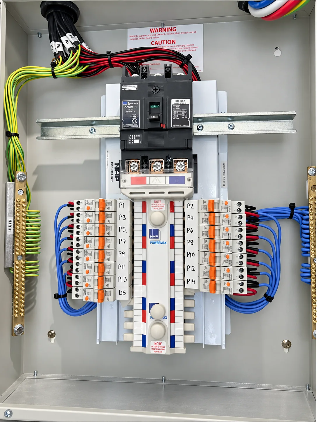New electrical distribution board installation